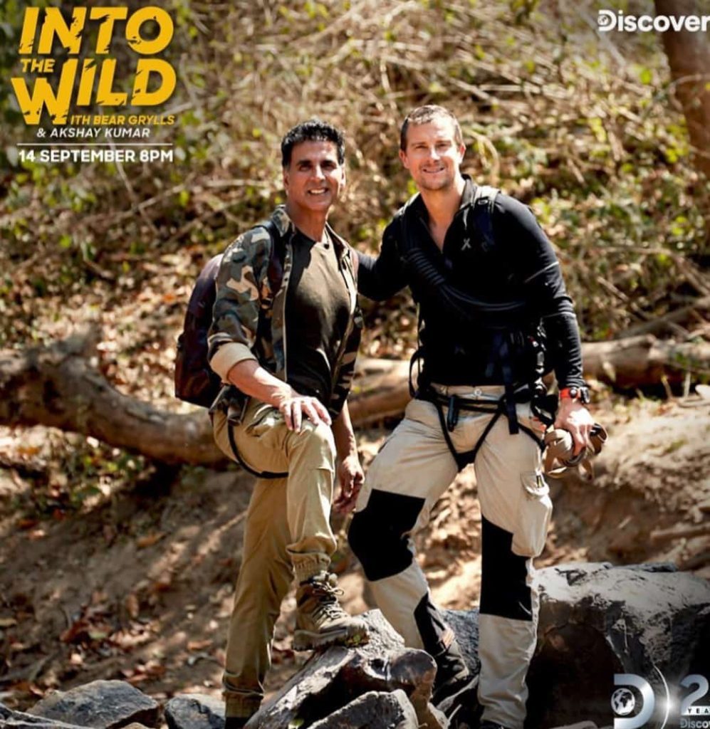 Akshay Kumar and  Bear Grylls